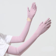 Load image into Gallery viewer, Cool Cycling Sleeve Sport Cooling Arm Sleeves Anti-sunburn Sunscreen Uv Sports Safety Fitness Body Long Sunscreen Gloves
