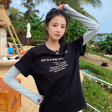 Load image into Gallery viewer, Cool Cycling Sleeve Sport Cooling Arm Sleeves Anti-sunburn Sunscreen UV Sports Safety Fitness Body Building Entertainment
