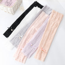 Load image into Gallery viewer, Women Summer Sun Protection Sleeves Long Fingerless Gloves Lady Ice Silk Mesh Arm Sleeve Sunscreen UV Breathable Mitten
