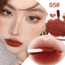 Load image into Gallery viewer, Velvet Pink Brown Lip Glaze Matte Liquid Lipstick Nude Red Lip Mud Cheek Rouge Tint Women Cosmetics
