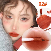 Load image into Gallery viewer, Velvet Pink Brown Lip Glaze Matte Liquid Lipstick Nude Red Lip Mud Cheek Rouge Tint Women Cosmetics
