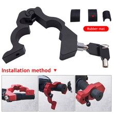 Load image into Gallery viewer, Motorcycle Security Safety Locks Aluminium Alloy Handlebar Anti Theft Lock Fit for Scooter Moto Scooter Atv Dirt Bikes
