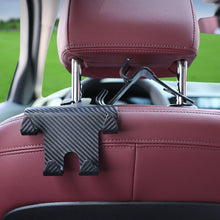 Load image into Gallery viewer, Multi-functional Car Seat Headrest Hook Carbon Fibre Pattern Phone Stand Durable Headrest Hanging Holder Car Rear Seat Storage Hanger
