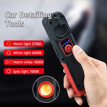 Load image into Gallery viewer, Car Detailing Tools USB Flashlight Inspection Light Car Paint Finish Lamp Scan Swirl Magnetic Grip Multifunction Auto Repair Working Lights
