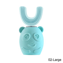 Load image into Gallery viewer, Cartoon Children's U-type Electric Toothbrush Soft Silicone Automatic Ultrasonic Toothbrush Oral Care Cleaning
