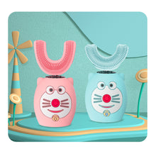 Load image into Gallery viewer, Cartoon Children's U-type Electric Toothbrush Soft Silicone Automatic Ultrasonic Toothbrush Oral Care Cleaning
