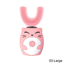 Load image into Gallery viewer, Cartoon Children's U-type Electric Toothbrush Soft Silicone Automatic Ultrasonic Toothbrush Oral Care Cleaning
