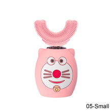 Load image into Gallery viewer, Cartoon Children's U-type Electric Toothbrush Soft Silicone Automatic Ultrasonic Toothbrush Oral Care Cleaning
