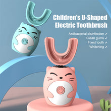 Load image into Gallery viewer, Cartoon Children's U-type Electric Toothbrush Soft Silicone Automatic Ultrasonic Toothbrush Oral Care Cleaning
