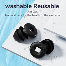 Load image into Gallery viewer, Soft Silicone Sound Insulation Earplugs Comfortable Skin-friendly Noise Reduction Earplugs Washable Reusable Sleeping Earplugs
