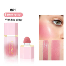 Load image into Gallery viewer, 6 Colors Fine Glitter Liquid Blush Long-lasting Matte Blush Waterproof Sweatproof Blush Face Makeup Cosmetics for Women

