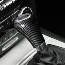 Load image into Gallery viewer, Carbon Fiber Car Gear Shift Knob Cover Trim Sticker For Mercedes Benz W204 W211 W212 W169 CLS A C E G GLK Class Auto Accessories
