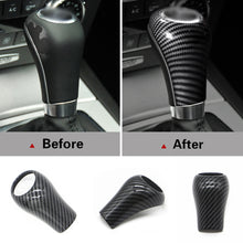 Load image into Gallery viewer, Carbon Fiber Car Gear Shift Knob Cover Trim Sticker For Mercedes Benz W204 W211 W212 W169 CLS A C E G GLK Class Auto Accessories

