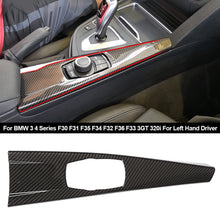 Load image into Gallery viewer, Carbon Fiber Car Multimedia Button Panel Trim Cover M Performance Car Accessories For BMW 3 4 Series F30 F31 F35 F34 F32 F36 F33 3GT 320i For Left Hand Driver
