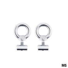 Load image into Gallery viewer, 2Pcs M5/M6 RV Caravan Awning Rail Stoppers Stops Motorhome Campervan Silver Stainless Steel Camper Parts
