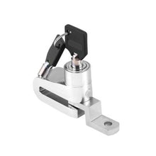 Load image into Gallery viewer, Aluminum Alloy Motorcycle Security Lock Anti Theft Bicycle Motorbike Disc Brake Lock Theft Protection with Holder for Scooter Road Mountain Bike
