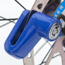 Load image into Gallery viewer, Aluminum Alloy Motorcycle Security Lock Anti Theft Bicycle Motorbike Disc Brake Lock Theft Protection with Holder for Scooter Road Mountain Bike

