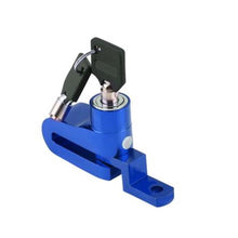 Load image into Gallery viewer, Aluminum Alloy Motorcycle Security Lock Anti Theft Bicycle Motorbike Disc Brake Lock Theft Protection with Holder for Scooter Road Mountain Bike
