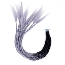 Load image into Gallery viewer, 24" Helmet Braids Pigtails Motorcycle Helmet Braid Ponytail Motorbike Riding Helmet Pigtails Braids For Women Men Children
