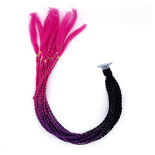Load image into Gallery viewer, 24" Helmet Braids Pigtails Motorcycle Helmet Braid Ponytail Motorbike Riding Helmet Pigtails Braids For Women Men Children
