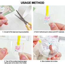 Load image into Gallery viewer, Multipurpose Nano Tape Sequins for DIY Craft Children Pinch Toy Making Blowing Bubble Sticky Traceless Nano Tape
