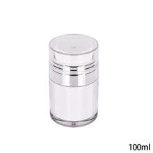 Load image into Gallery viewer, 15/30/50/100g Empty Airless Pump Jar Refillable Acrylic Cream Bottle Vacuum Bottle Portable Size Container of Makeup Lotion Cosmetic
