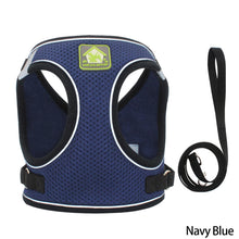 Load image into Gallery viewer, Dog Cat Harness Set Pet Adjustable Walking Reflective Vest with Leash Breathable Mesh Harness for Small Medium Dog
