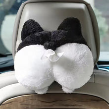 Load image into Gallery viewer, Creative Corgi Kitten Butt Funny Car Tissue Box Soft Cute Cartoon Animal Model Drawing Paper Box Car Interior Automotive Supplies
