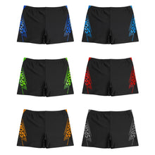 Load image into Gallery viewer, Men's Flat Angle Enlargement Swimming Trunks High Waist Conservative High Bounce Speed Dry Sports Adult Swimming Trunks Beach Hot Spring Fashion Clothing
