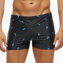 Load image into Gallery viewer, Men's Large Size Printed Fashion Swimming Trunks High-Quality Elastic High Waist Flat Angle Casual Shorts Hot Spring Beach Sports Trunks
