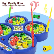 Load image into Gallery viewer, 1PC Children's Electric Rotating Magnetic Fishing Toys 4 Hover Twister Tape Music Creative Outdoor Sports Toys Kids Gifts
