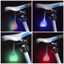 Load image into Gallery viewer, Bicycle Taillight Creative Led Love Shaped Egg Lamp Night Riding Safety Waterproof Warning Light Riding Equipment
