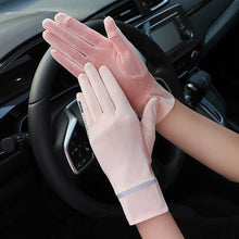 Load image into Gallery viewer, Summer Ice Silk Sunscreen Gloves Uv Protection Riding Driving Fishing Thin Model Non-Slip Touch Screen Gloves Outdoor Sunscreen Equipment
