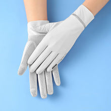 Load image into Gallery viewer, Summer Ice Silk Sunscreen Gloves Uv Protection Riding Driving Fishing Thin Model Non-Slip Touch Screen Gloves Outdoor Sunscreen Equipment
