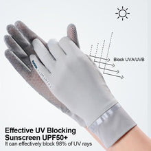Load image into Gallery viewer, Summer Ice Silk Sunscreen Gloves Uv Protection Riding Driving Fishing Thin Model Non-Slip Touch Screen Gloves Outdoor Sunscreen Equipment
