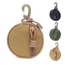Load image into Gallery viewer, Round Multifunctional Waterproof Small Hanging Bag Molle Outdoor Camping Sports Riding Key Bag Portable Waist Hanging Change Storage Package
