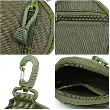 Load image into Gallery viewer, Round Multifunctional Waterproof Small Hanging Bag Molle Outdoor Camping Sports Riding Key Bag Portable Waist Hanging Change Storage Package
