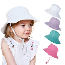 Load image into Gallery viewer, Summer Children's Sun Hat Outdoor Anti-Uv Sun Shade Neck Protection Beach Hat Breathable Quick Drying Large Brim Adjustable Fisherman's Cap
