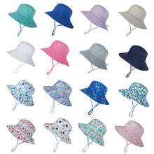 Load image into Gallery viewer, Summer Children's Sun Hat Outdoor Anti-Uv Sun Shade Neck Protection Beach Hat Breathable Quick Drying Large Brim Adjustable Fisherman's Cap
