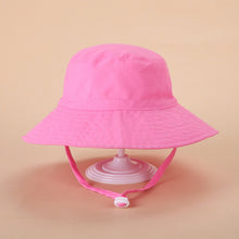 Load image into Gallery viewer, Summer Children's Sun Hat Outdoor Anti-Uv Sun Shade Neck Protection Beach Hat Breathable Quick Drying Large Brim Adjustable Fisherman's Cap
