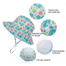 Load image into Gallery viewer, Summer Children's Sun Hat Outdoor Anti-Uv Sun Shade Neck Protection Beach Hat Breathable Quick Drying Large Brim Adjustable Fisherman's Cap

