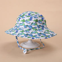 Load image into Gallery viewer, Summer Children's Sun Hat Outdoor Anti-Uv Sun Shade Neck Protection Beach Hat Breathable Quick Drying Large Brim Adjustable Fisherman's Cap
