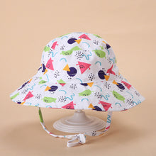 Load image into Gallery viewer, Summer Children's Sun Hat Outdoor Anti-Uv Sun Shade Neck Protection Beach Hat Breathable Quick Drying Large Brim Adjustable Fisherman's Cap
