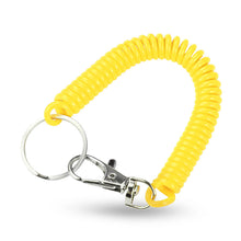 Load image into Gallery viewer, EVA Plastic Spring Rope Color Telephone Line Key Ring Mobile Phone Lanyard Telescopic Safety Anti-Drop Rope Fishing Miss Rope
