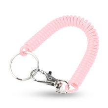 Load image into Gallery viewer, EVA Plastic Spring Rope Color Telephone Line Key Ring Mobile Phone Lanyard Telescopic Safety Anti-Drop Rope Fishing Miss Rope
