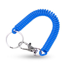 Load image into Gallery viewer, EVA Plastic Spring Rope Color Telephone Line Key Ring Mobile Phone Lanyard Telescopic Safety Anti-Drop Rope Fishing Miss Rope
