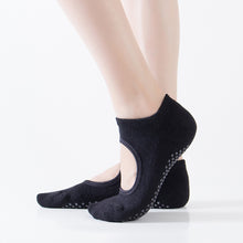 Load image into Gallery viewer, Hair Circle Solid Color Yoga Socks Instep Hole Style PVC Spot Glue Non-Slip Yoga Fitness Dance Indoor Sports Equipment
