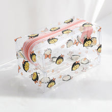 Load image into Gallery viewer, Ins Cute Flower Transparent Pencil Case Large Capacity Make Up Bag Plastic PVC Case Large Storage Bag
