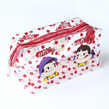 Load image into Gallery viewer, Ins Cute Flower Transparent Pencil Case Large Capacity Make Up Bag Plastic PVC Case Large Storage Bag
