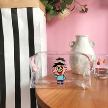 Load image into Gallery viewer, Ins Cute Flower Transparent Pencil Case Large Capacity Make Up Bag Plastic PVC Case Large Storage Bag
